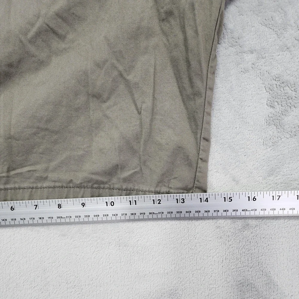 Wrangler Shorts Mens 42 Green Stretch Cargo Chino Relaxed‎ Fit 10 Inseam Casual